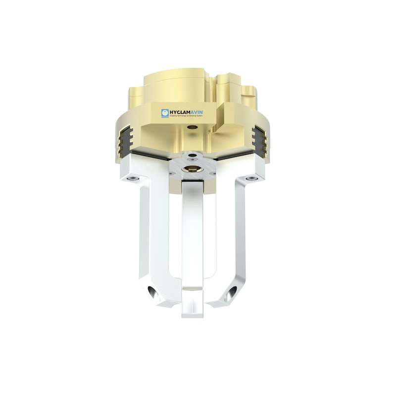 3 Jaw Pneumatic Gripper, Multi-tooth, Hollow Through THB