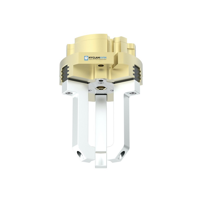 3 Jaw Pneumatic Gripper, Multi-tooth, Hollow Through THB
